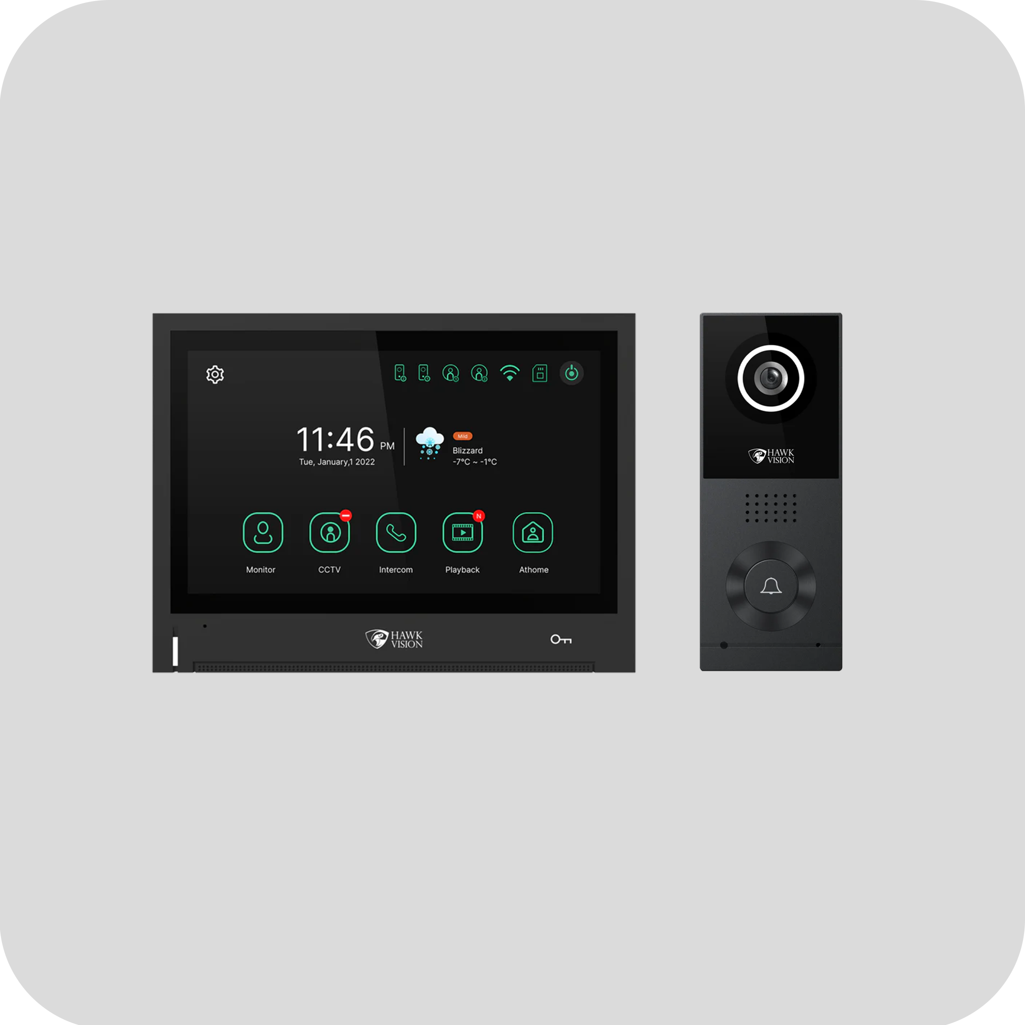 Best Video Door Phone Online  WiFi VDP Single Bell Kit