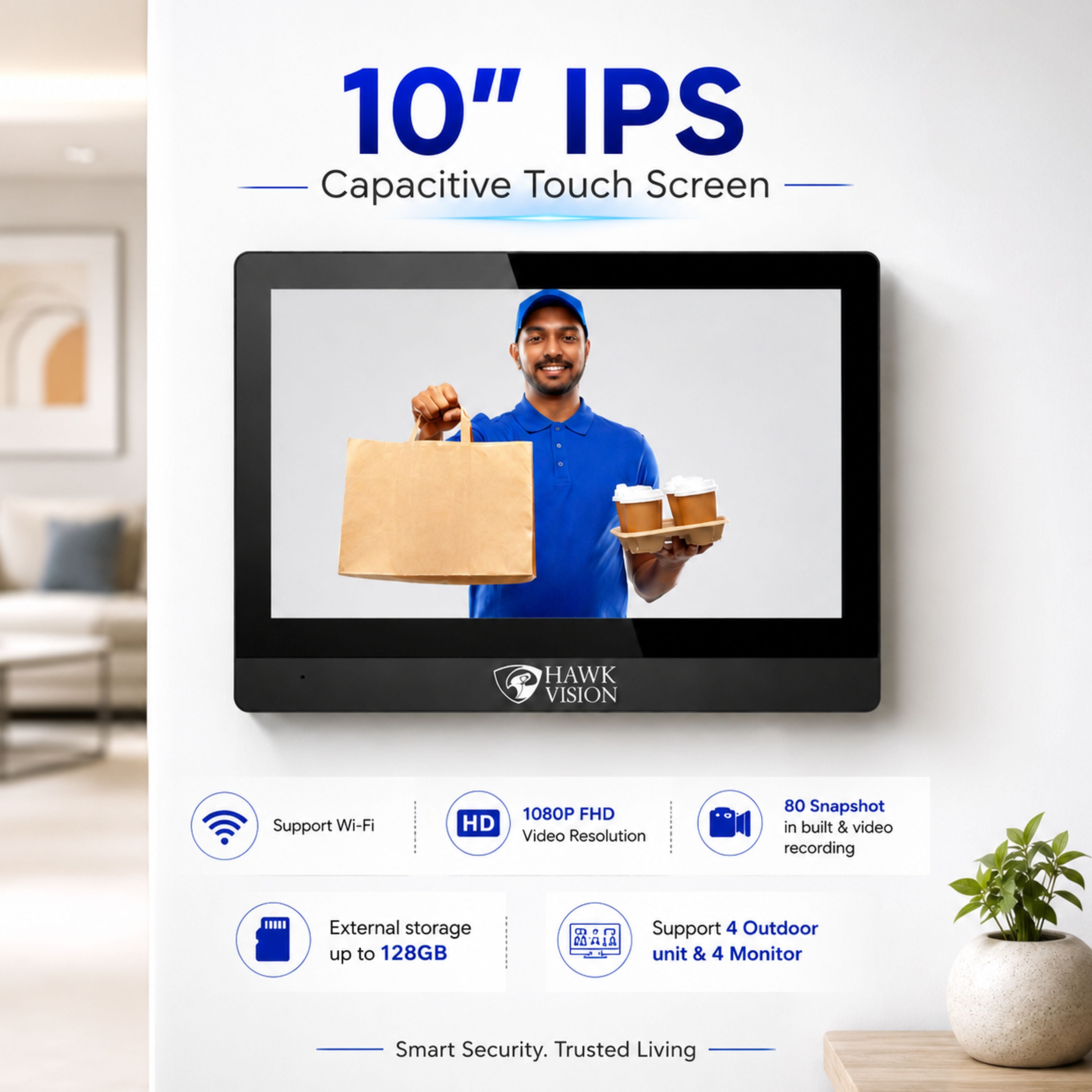 HV-IPK-VL-1002 10"Inch-Ip-Video-Door-Phone