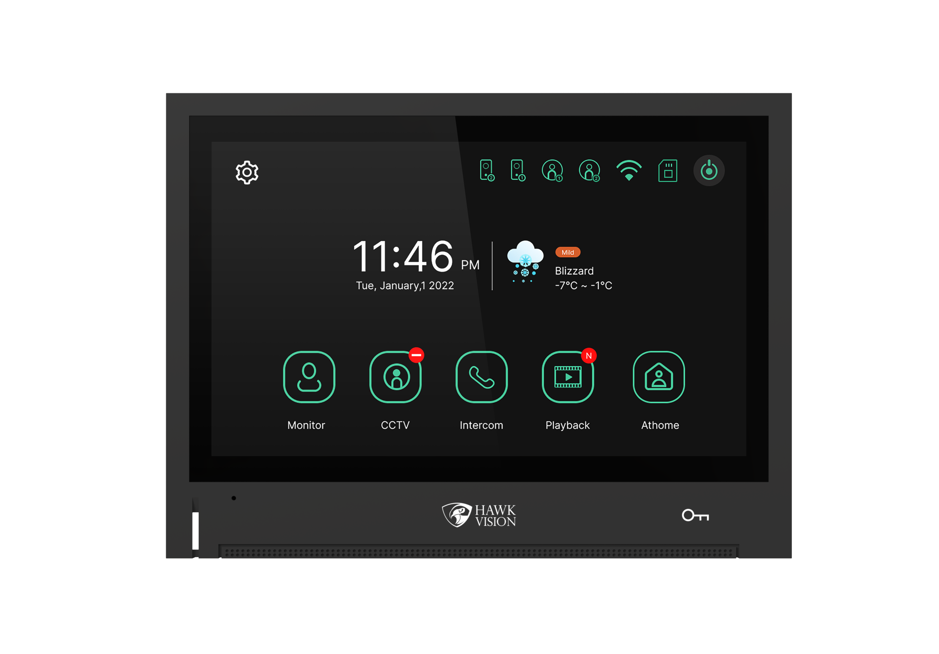 HV-IP-805  8 Inch INDOOR STATION