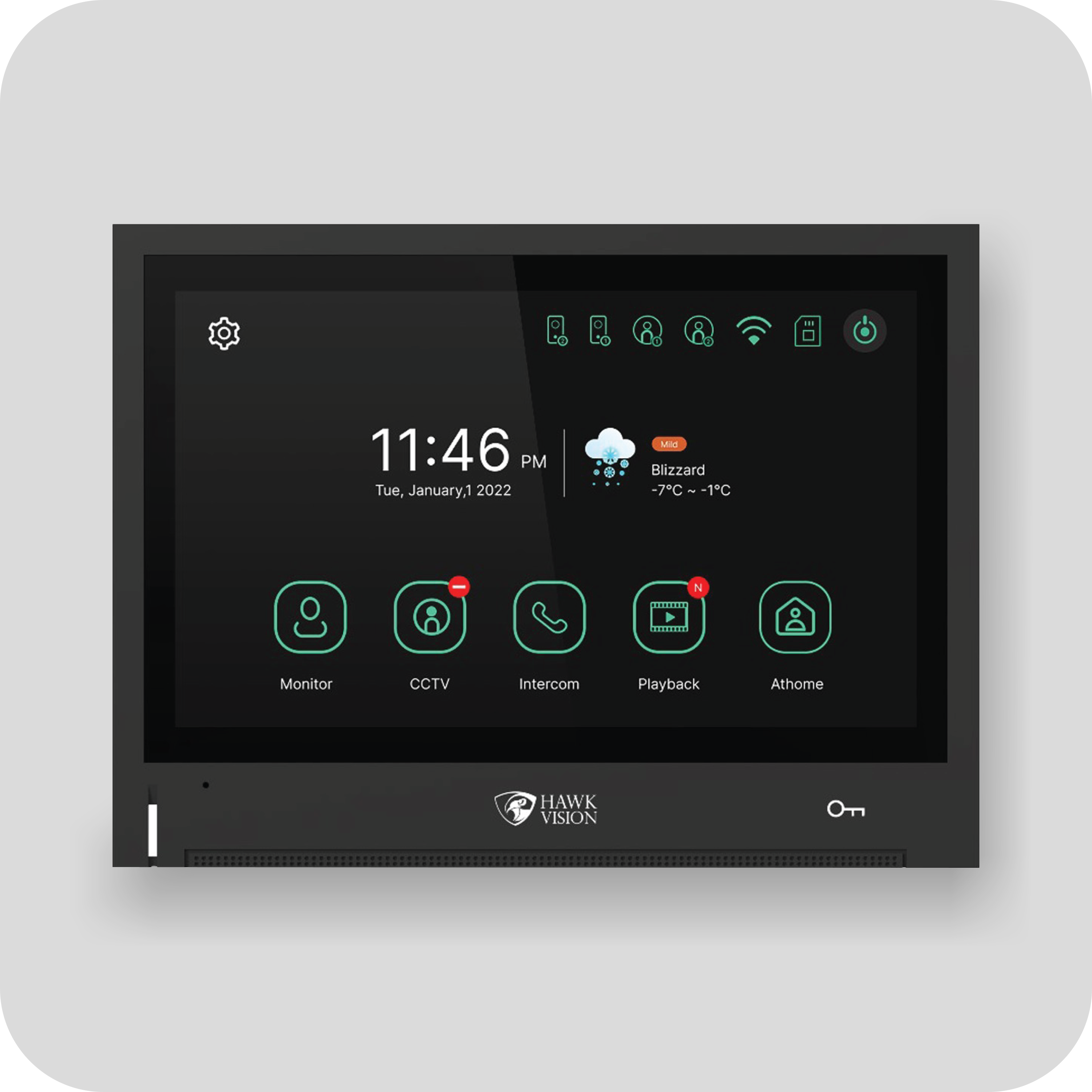 HV-IP-805  8 Inch INDOOR STATION