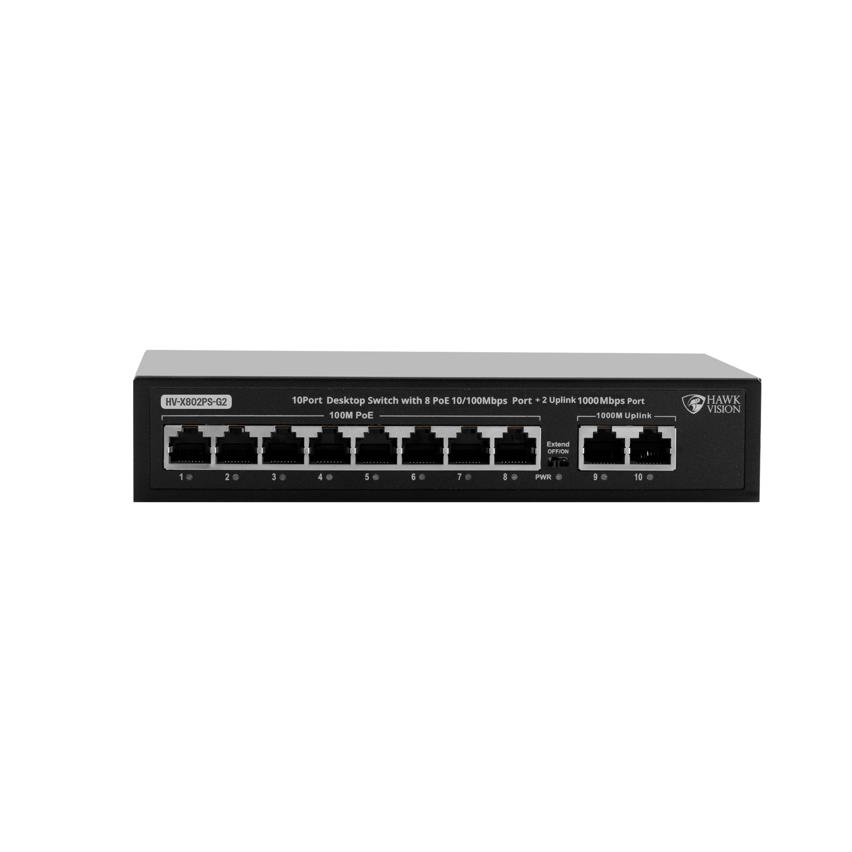 HV-X802PS-G2  8+2 GIGA UPLINK PoE SWITCH