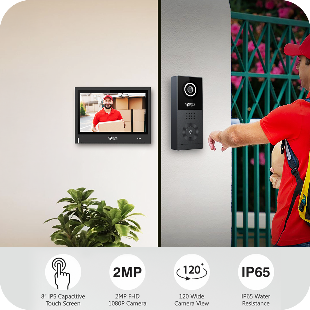 Best Video Door Phone Online  WiFi VDP Single Bell Kit