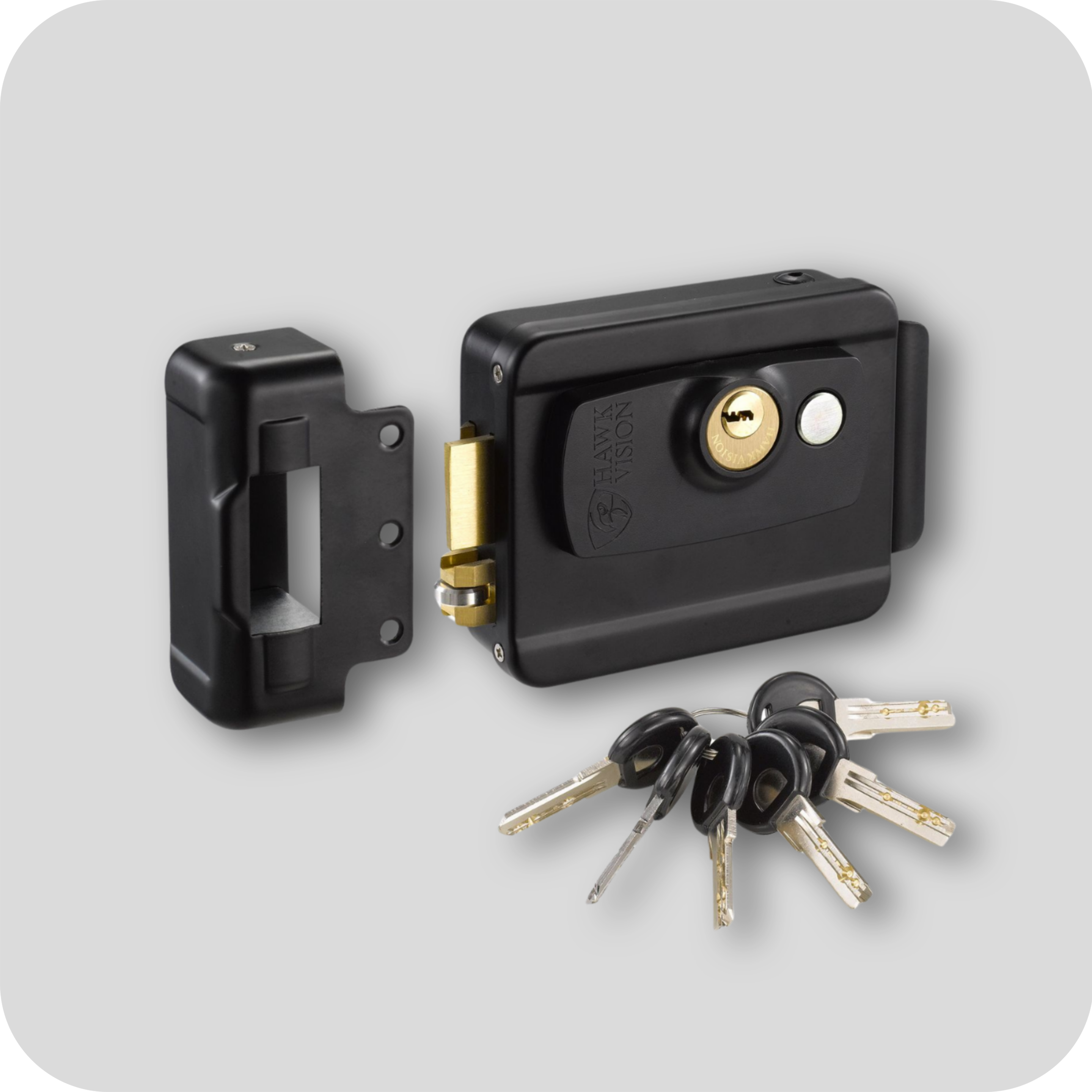 Electric Gate Lock with 5 Keys – High-Security & Durable Design