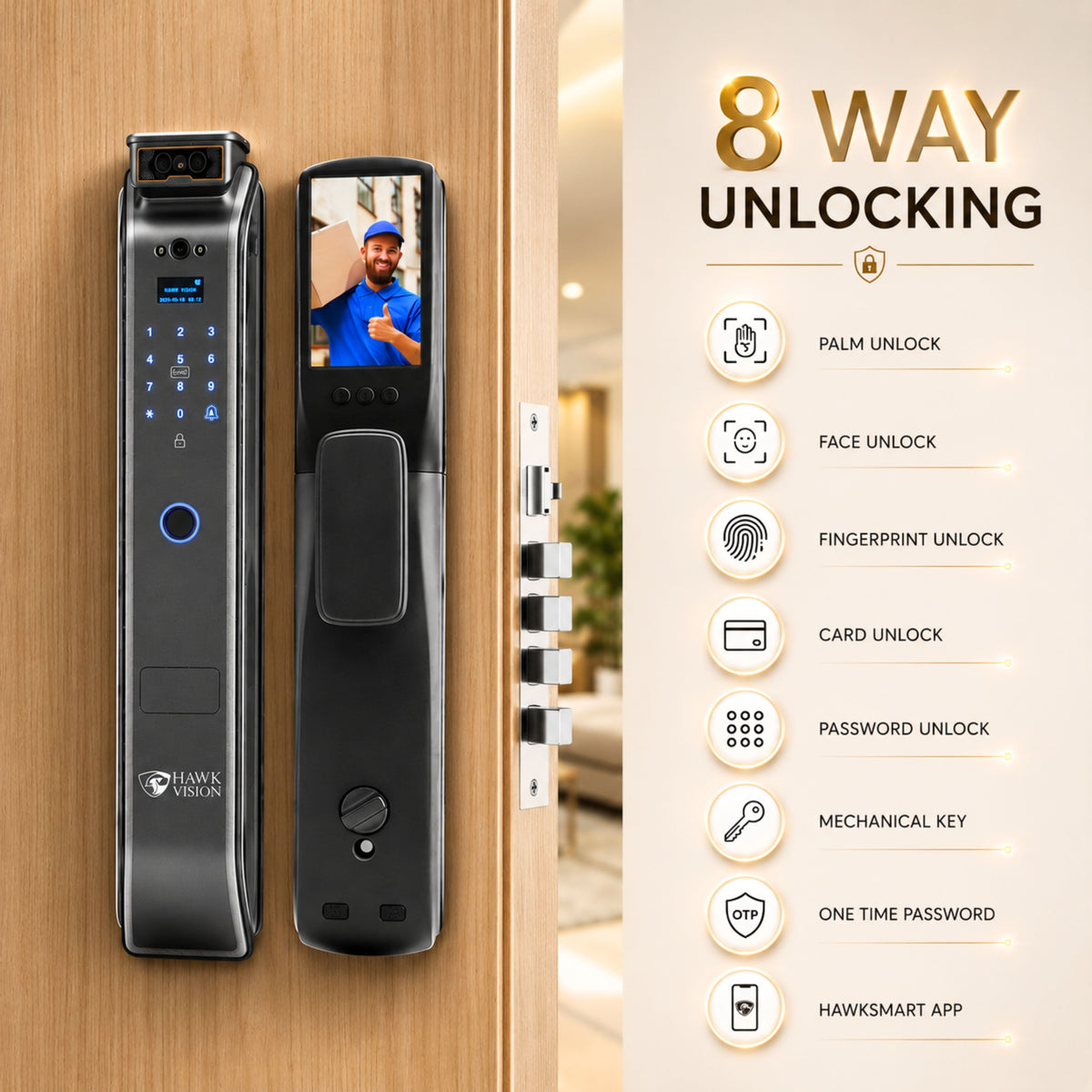 Digital Door Lock - HV-SDL-F75-M