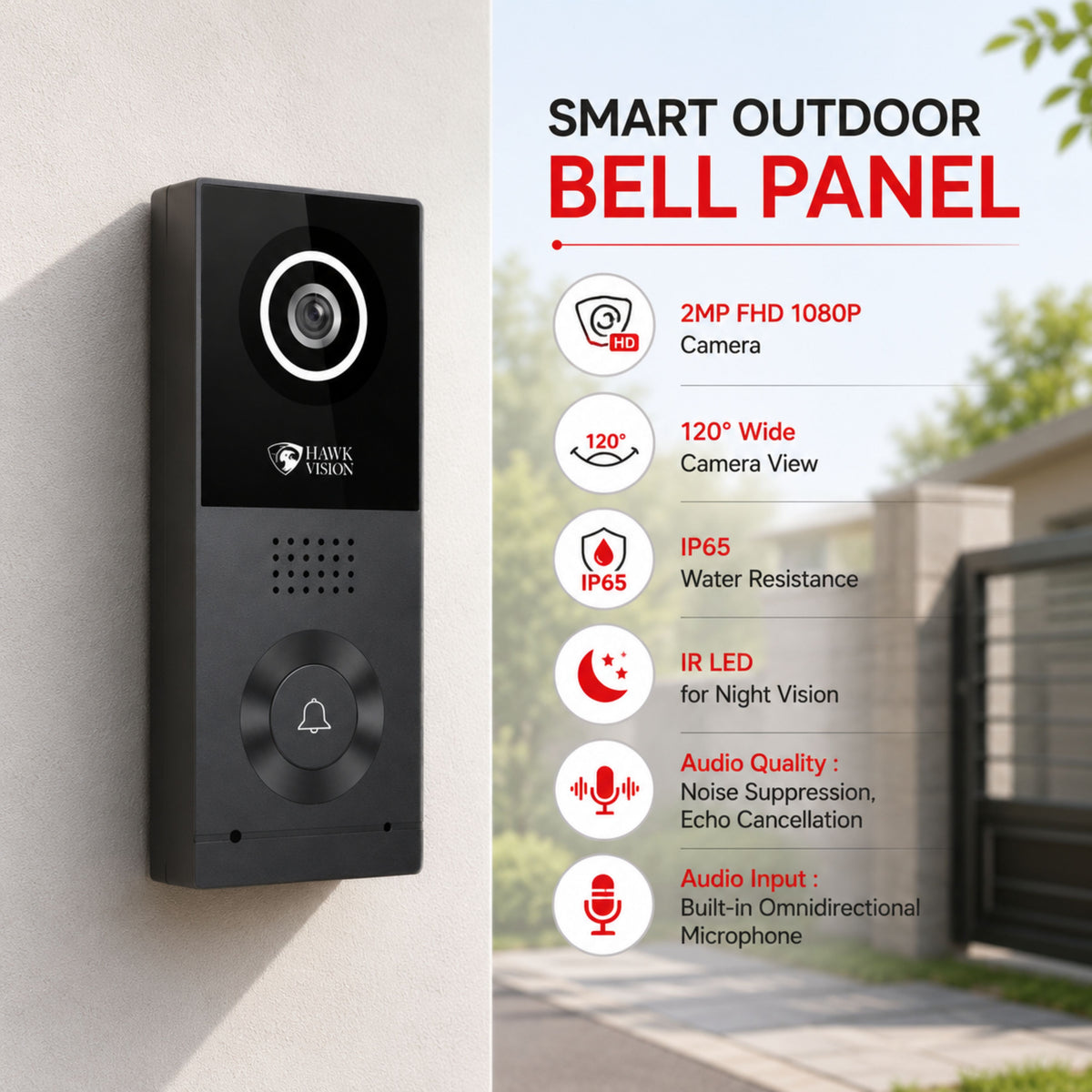 Best Video Door Phone Online  WiFi VDP Single Bell Kit