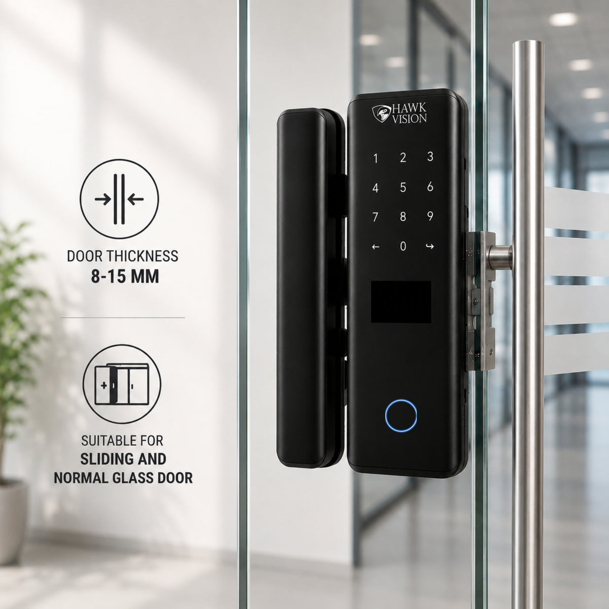 HV-SDL-GL-100R  Glass Door Lock
