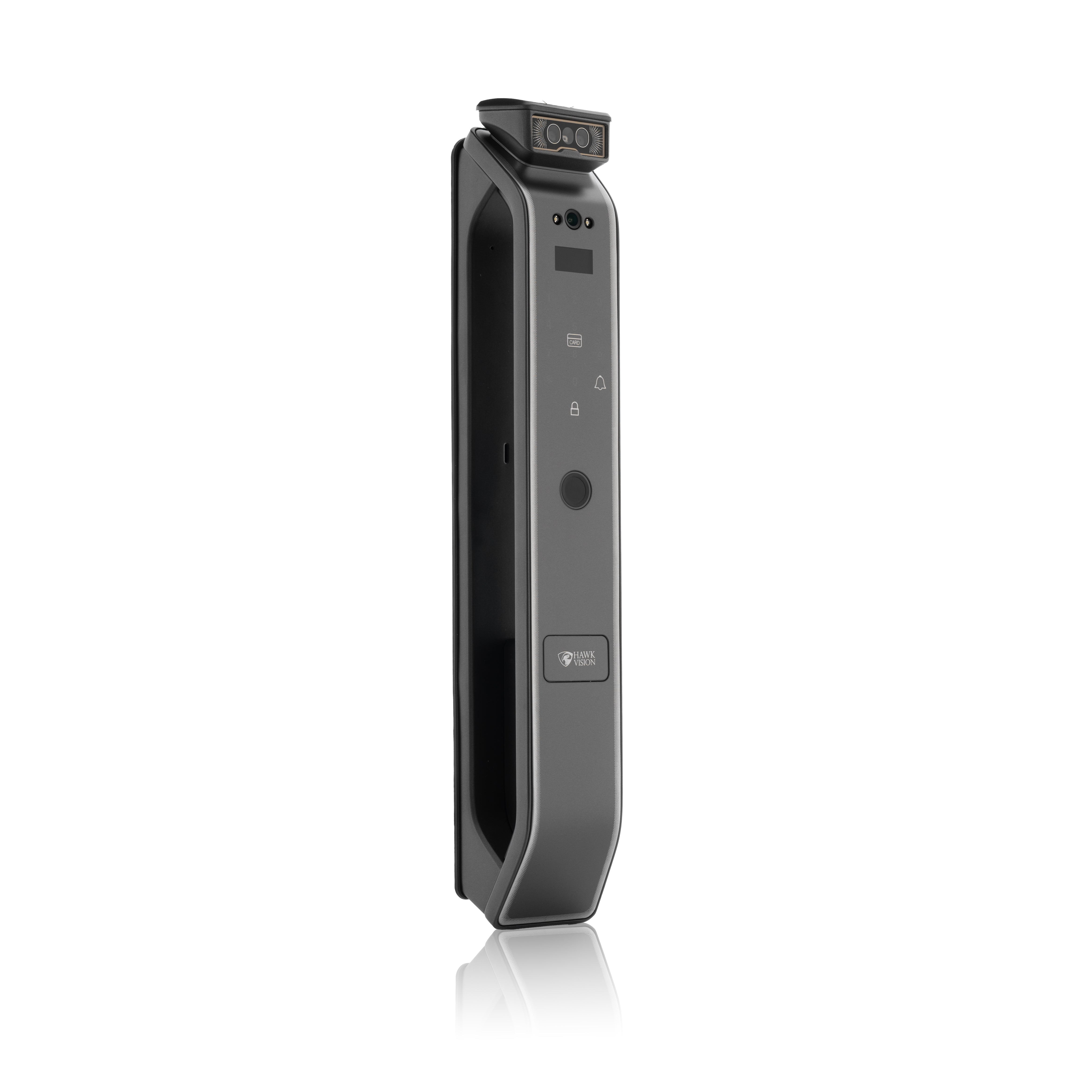 Hawk Vision HV-SDL-F70-M Smart Door Lock with Palm, Face, Fingerprint, Card, Password, Key & HawkSmart App Access